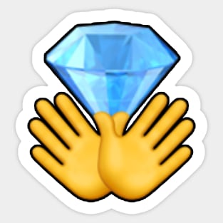 Diamond Hands emoji Sticker